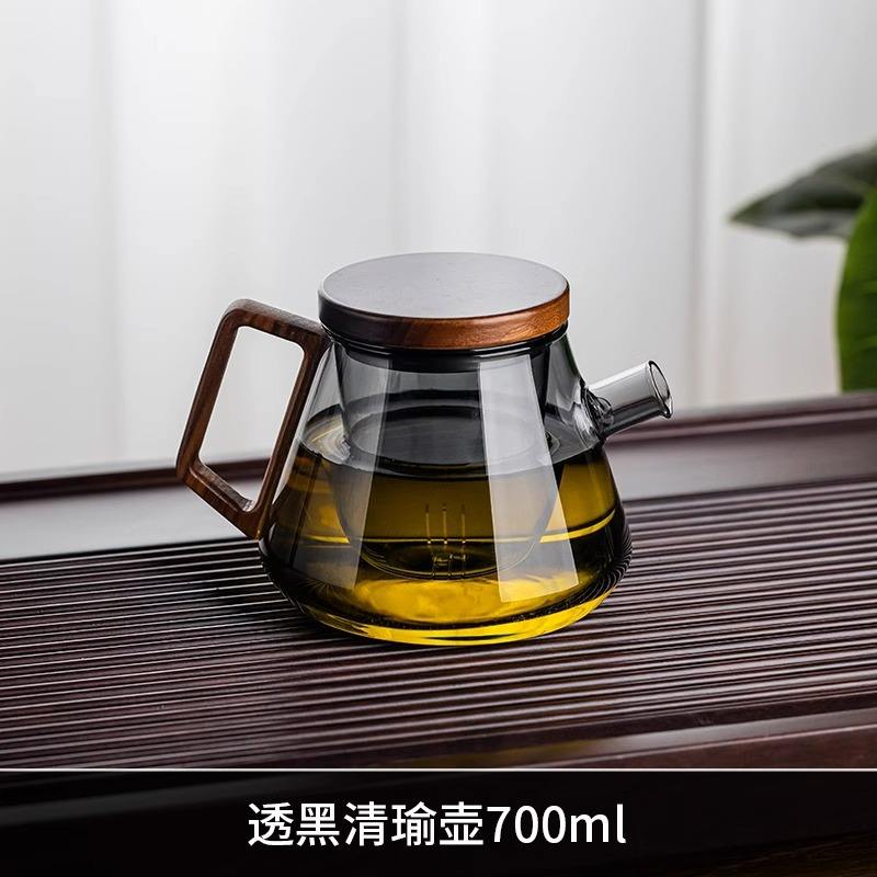 กาน้ำชาหยกดำโปร่งแสง 700ml