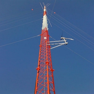 Galvanizli 30m 45m 60m 90m 120m uydu telefonları çelik kafes WiFi kablo telekom Guyed Mast 100% çekme tel kulesi üçgen - Product Image 3