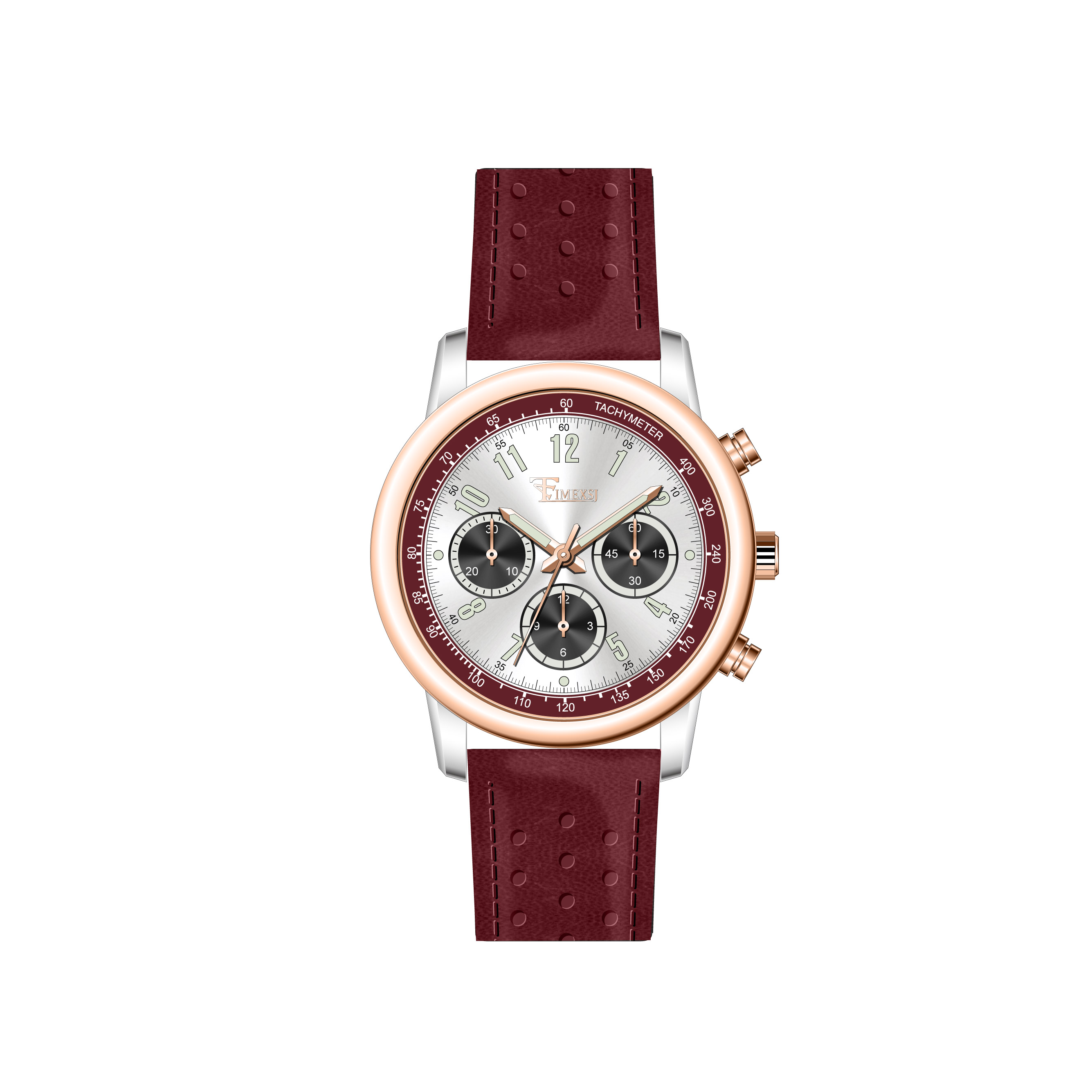 TwoTone Rose Gold - Burgundy
