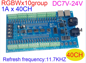 DC5V-36V 13 групп RGBW выход XLR Сделано в Китае RJ45 порты 36ch 40ch контроллер dmx512 декодер доска - Product Image 5