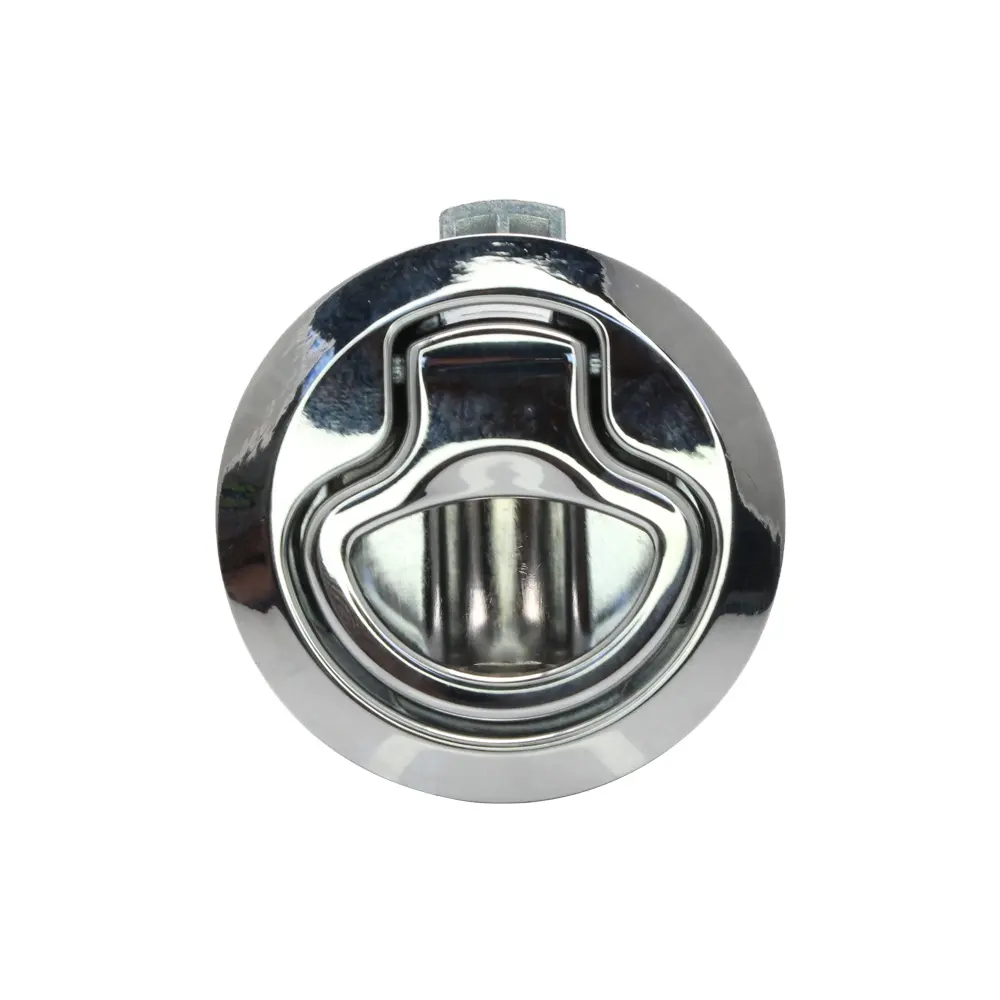 Zine-cerradura redonda de aleación, accesorio de manija de anillo de tracción redonda, pestillo de tirador empotrado para cubierta de yate, autocaravana, PM256