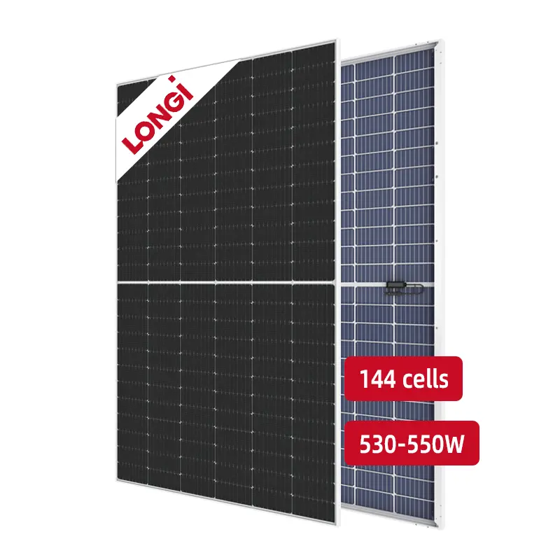 Germany Longi Solar Panel 540W 550W Mono PV Panels Bifacial Panel Solar