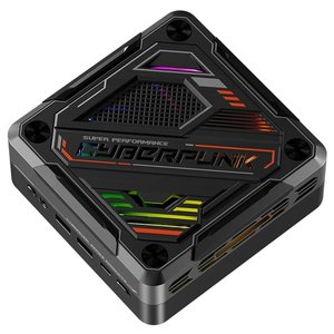Cyberpunk Gamer PC AMD R7 8845HS 7840HS 7735HS Mini PC RGB Light DDR5 2.5G LAN USB4.0 Win11 Mini <strong>Computer</strong> 8K NUC WiFi6 - Product Image 3