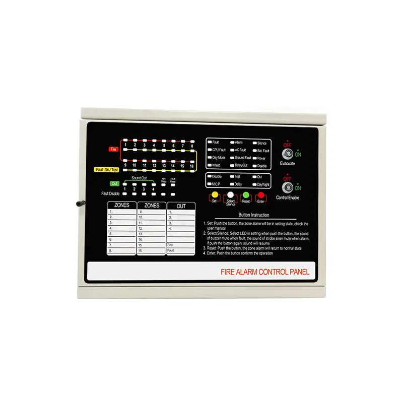 High Quality Addressable Fire Alarm Panel for 32 Zones Quick Indication Fire Alarm Systems Panels