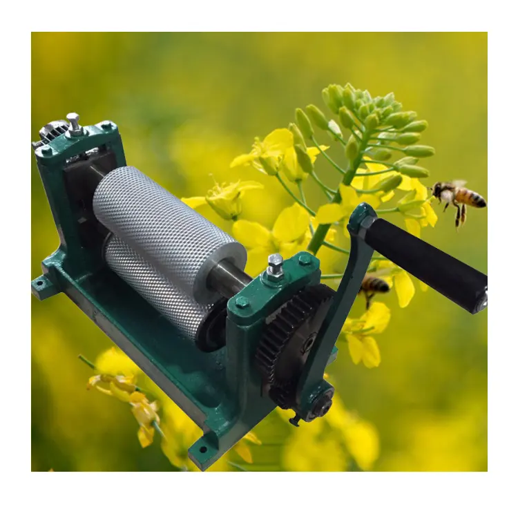 Manuel 195/310/450mm kit d'outils apiculture équipement manuel cire d'abeille fond de teint machine à rouleaux