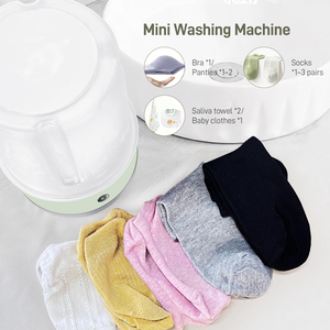 3 programmi, ingresso automatico, scarico rapido, maniglie per bambini, animali domestici, lavanderia del dormitorio Mini lavatrice compatta per piccoli carichi - Product Image 3