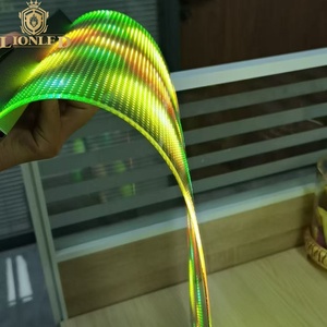 שילוט דיגיטלי קריאייטיב פנימי p8 בהירות גבוהה קריסטל חלונות גמישים מסך מסך מסך תצוגה