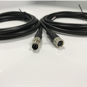 2 3 4 5 6 8 12 17พิน A B รหัส D ตัวผู้สายกันน้ำการปั้น IP67สัญญาณแผงตรงเชื่อมต่อ M12 M8 - Product Image 4