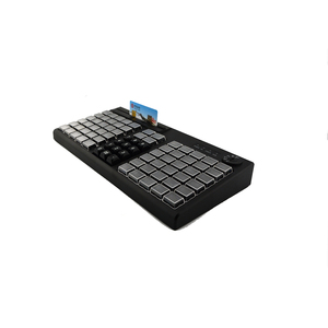 Самая дешевая программируемая клавиатура POS с USB 3 дорожками, 76 клавиш, с кард-ридером, KB76M