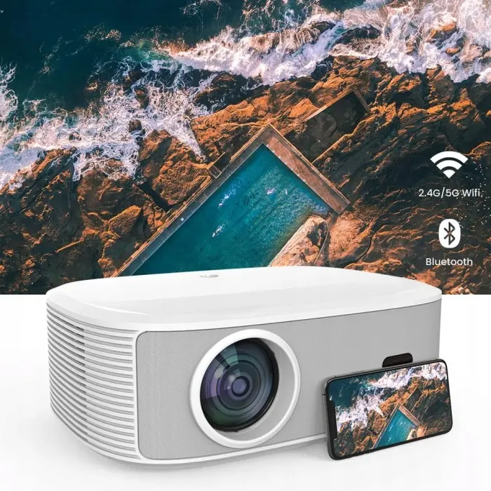 Grosir Cina Guangdong Shenzhen Beamer kualitas tinggi baik En 4K harga murah Cina dibuat rumah Video proyektor Mini untuk dijual
