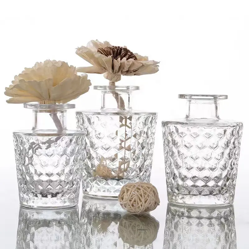 Luxo mini vidro mesa vasos decoração flor garrafa claro pequeno vidro bud vaso para casa decoração do hotel
