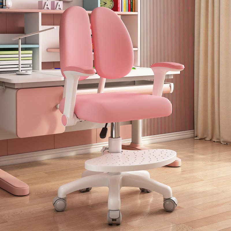 Pink-rotatable-lifting foot-rotating armrest