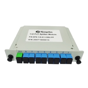 FTTX Fiber Optic <strong>Splitter</strong> Plugin <strong>1</strong>*<strong>8</strong> <strong>Input</strong>/<strong>Output</strong> SC/UPC 1M Length 1x8 Fiber Optic PLC <strong>Splitter</strong> Box - Product Image 1