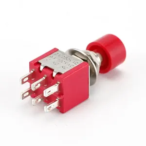 6 Pin C-NO-NC 6mm Mini Momentary Automatic Return <strong>Push</strong> <strong>Button</strong> <strong>Switch</strong> 2A 250VAC/5A 120VAC Toggle <strong>Switches</strong> DS-622 - Product Image 5