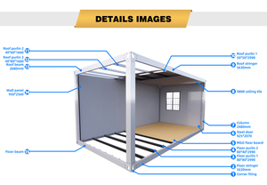 Minimal Cheap Small Modular Homes Modern Single <strong>an</strong> <strong>Standard</strong> Tiny Manufactured Container House - Product Image 5