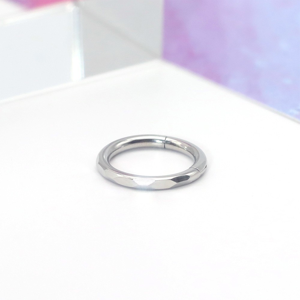 Bague couleur acier