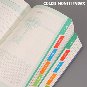 2026 một trang kế hoạch hàng ngày chương trình nghị sự A5/A3 Kích thước PU da Bìa xoắn ốc Tạp Chí cho hiệu quả văn phòng notepad và Nhật ký - Product Image 2