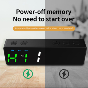 1 "Ziffern Mini Magnetic LED Count Up Workout Timer Fernbedienung Smart Gym Fitness HIIT MIIT Intervall Timer Uhr Stoppuhr - Product Image 4