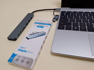 สถานีเชื่อมต่อใหม่ 8 in 1 USB C Expander พร้อมอินเทอร์เฟซเครื่องอ่านการ์ด TF SD - Product Image 6