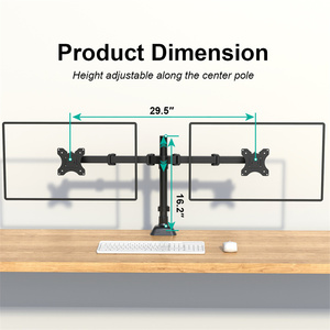 Vothoon ขาตั้งจอคู่ปรับได้สำหรับขาตั้งจอ17-27นิ้ว - Product Image 4