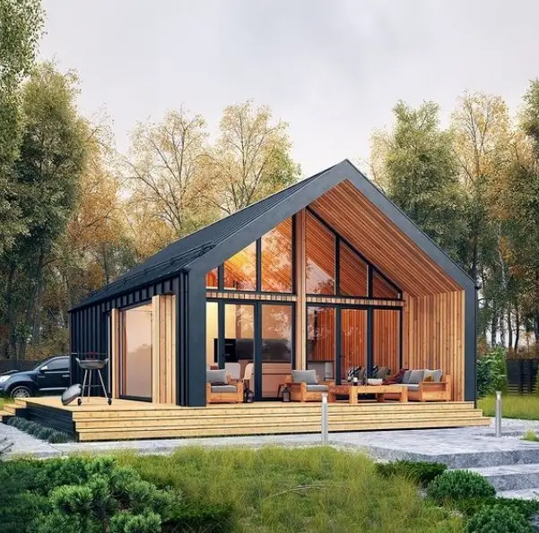 Prefab Thép Nhà Hiện Đại Sản Xuất Nhà Đúc Sẵn