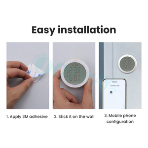 Подключение Zigbee шлюз для использования умный датчик температуры и влажности беспроводной термометр с ЖК-экраном цифровой дисплей - Product Image 2