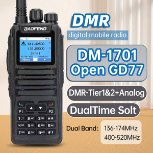 עבור baofeng מצב כפול מכשיר קשר <span class=keywords><strong>dmr</strong></span> & פתוח אנלוגי gd77 שני זמן חריץ עבור tier 1 + 2 תצוגת IP