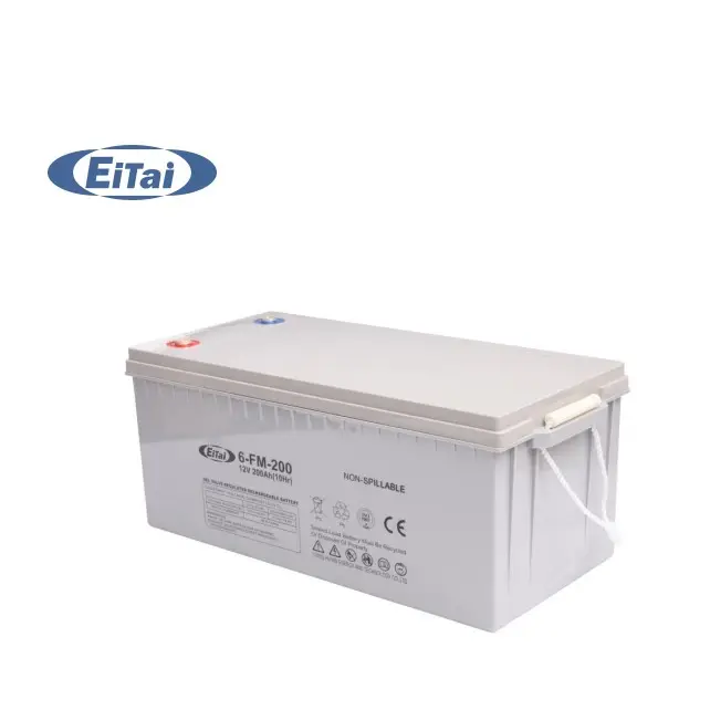 L-46 EiTai Versand Kostenlose Batterie 12V 200Ah Solargenerator Batterie Preis 12V Deep Cycle 3 Pack Batterie
