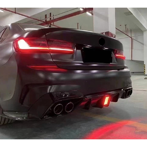 Competitive Style Rear Bumper Splitter Diffuser Spoiler Lip With <strong>Led</strong> Light for 3 Series G20 G28 2019+ - Product Image 4