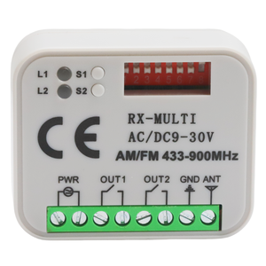 RX-AC DC 9-30V Multireceiver denetleyici AM300-868MHz garaj kapısı uzaktan kumanda 433MHz 868MHz anahtarı plastik alıcı denetleyici - Product Image 1