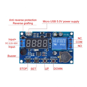 การซิงโครไนซ์เวลาโมดูลรีเลย์แบบเรียลไทม์พร้อมนาฬิกา/การควบคุมเวลา/ล่าช้า24ชั่วโมง5ช่องเวลา DC 5V-60V - Product Image 4