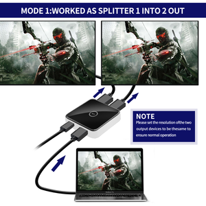 Conmutador bidireccional HDMI de alta calidad de primera calidad Blanco 2,0 Conmutador HDMI de alta velocidad bidireccional 2 en 1