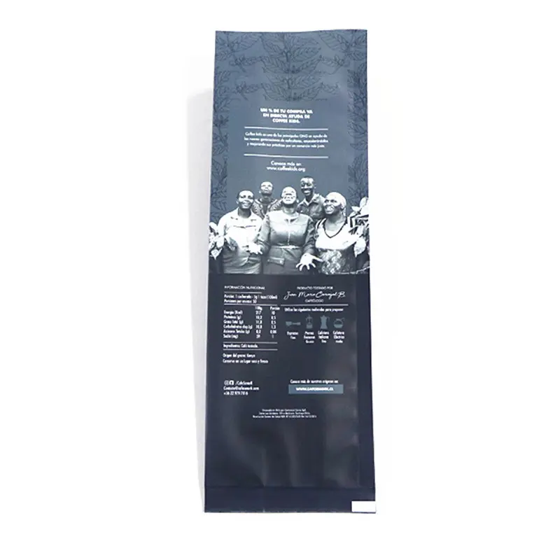 Vente en gros sac d'emballage alimentaire pour café sac à fermeture éclair sac sous vide en plastique en aluminium