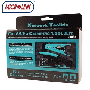Çok fonksiyonlu telekom ağ kablo araçları CAT5 CAT6 CAT6A EZ crimper sıkma alet setleri ağ Toolkit - Product Image 6