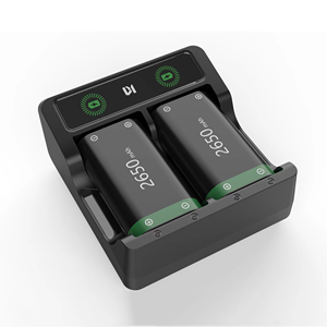 Xbox One/Series/SX için şık şarj seti denetleyicisi 2 adet 2650mAh pil ile hızlı şarj şarj standı oyun aksesuarları - Product Image 1