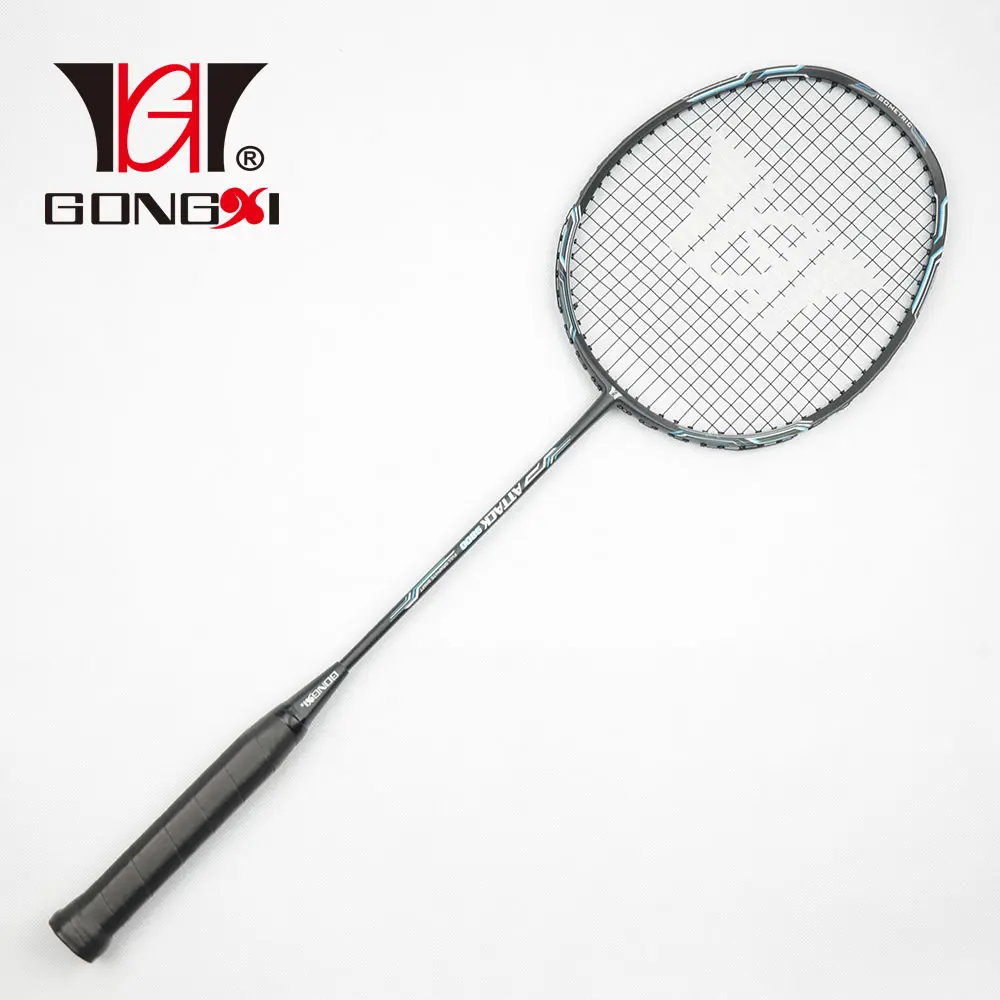 Sport Entertainment Nieuwe Design Fabriek Directe Verkoop Half Carbon Aluminium Badminton Racket Om Te Spelen