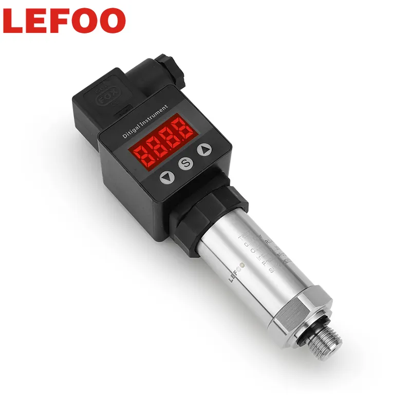 LEFOO gas liquid anticorrosive digital Pressure Sensor 10kpa LCD Digital Display Pressure Transmitter
