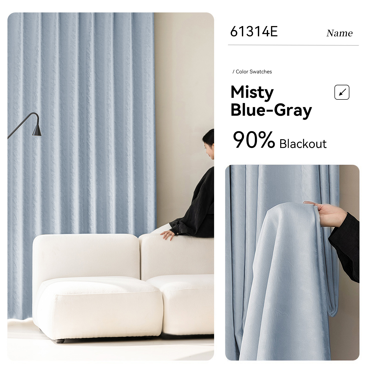 Bleu-gris brumeux 61314E