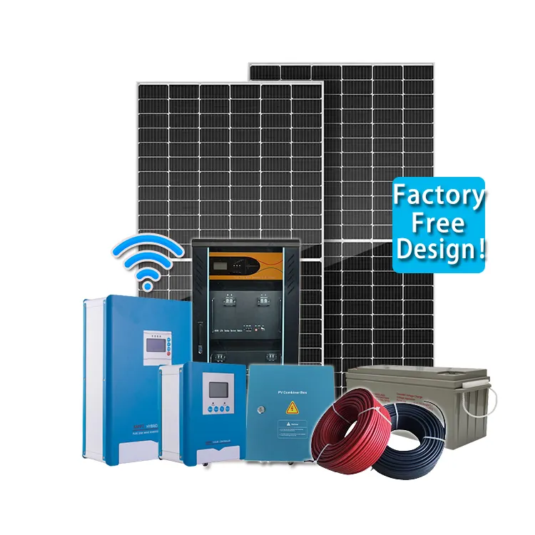 10KW 30Kw soler Kit MPPT điều khiển tấm hoàn chỉnh lưới điện Tie Máy phát điện Lithium Ion pin năng lượng mặt trời hệ thống năng lượng