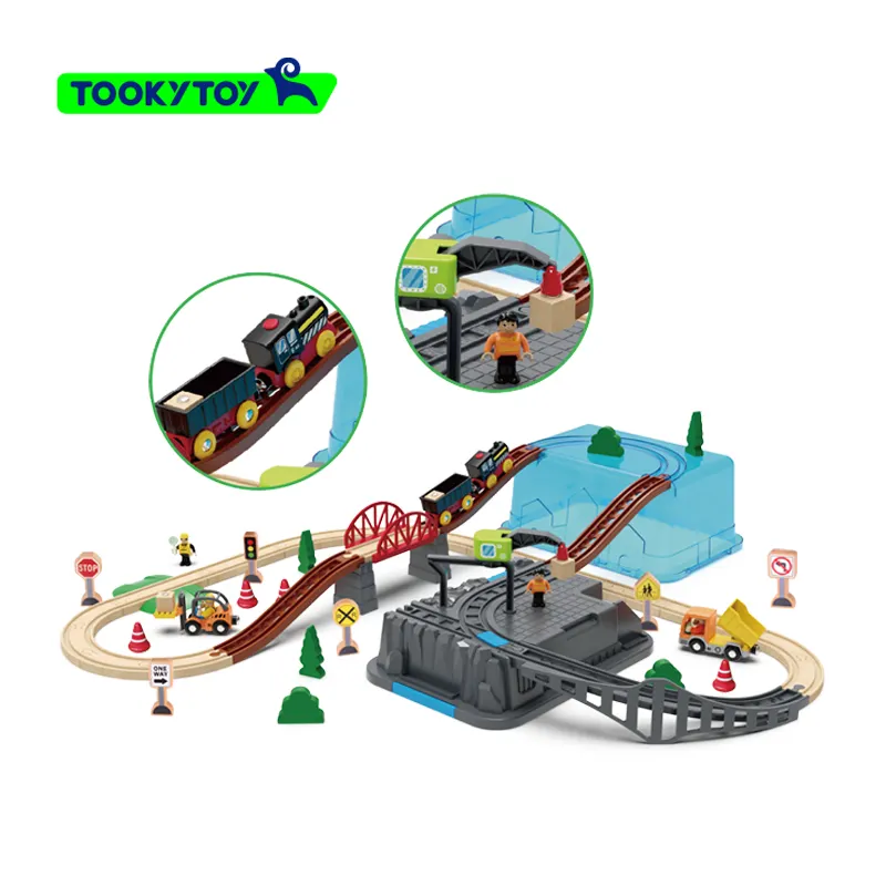 Çocuk bulmaca demiryolu araba oyuncak yapı taşları erken eğitim aydınlanma oyuncak tren demiryolu şehir ulaşım depolama seti