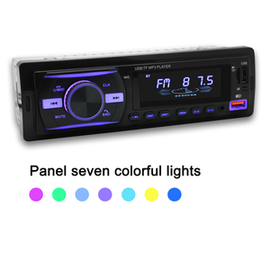 1 Din araba MP3 oynatıcı otomobil radyosu 2USB RGB BT FM araba Stereo ses tek Din MP3 oyuncu - Product Image 2