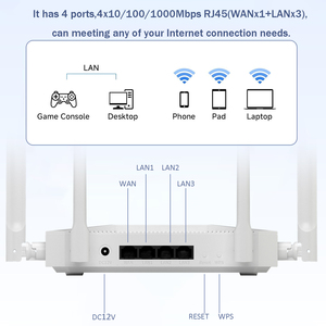 デュアルバンド2.4G & 5GのギガビットWiFi5ルーター | 1200Mbpsロシア語と英語のワイヤレスインターネットルーター - Product Image 3