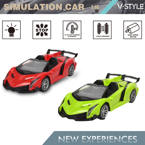 Button Handle Controller 1:18 Radio <strong>Control</strong> Toys Racing RC Car Remote <strong>Control</strong> Sports Car - Product Image 4