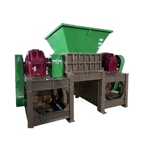 二重シャフトのシュレッダー