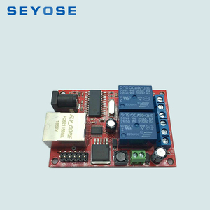Módulo de conmutador de red de relé Ethernet de 2 vías de alta potencia, retardo del controlador TCPUDP con función de protección sellada - Product Image 5