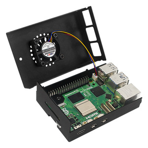 Изготовленный на заказ Raspberry Pi 5B алюминиевый корпус 5-го поколения металлическая защита коробки совместима с активным радиатором Raspberry Pi5 - Product Image 2