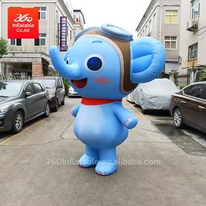 Không thấm nước Oxford vải in ấn di chuyển Inflatable phim hoạt hình đáng yêu Elephant cho quảng cáo trang phục Inflatable nhân vật bức tượng - Product Image 4