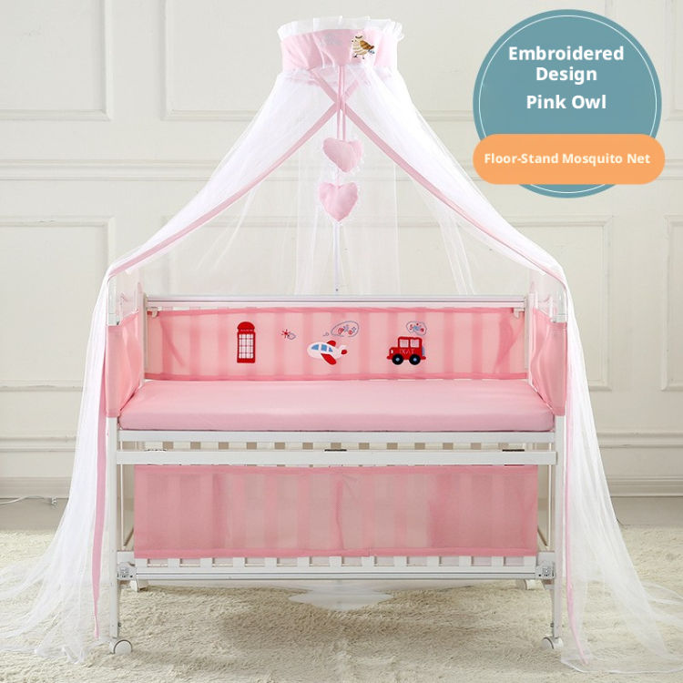 Colgante Love-búho rosa + soporte de suelo