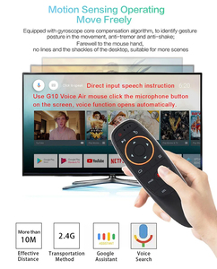 Nuevo G10S Control remoto universal 2,4 Ghz Ratón de aire inalámbrico Función de voz G10S Giroscopio Mini teclado - Product Image 2