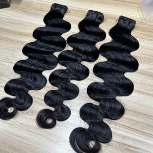 Goodluck Wholesale15Aグレードダブルドローバージンブラジリアン100% 人毛10-30インチブラジリアンボディウェーブヘア1ピース最小注文
